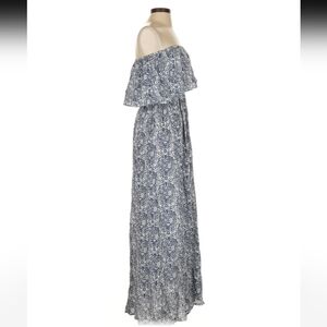 Yidarton Floral Sleeveless Tube Top Maxi Dress